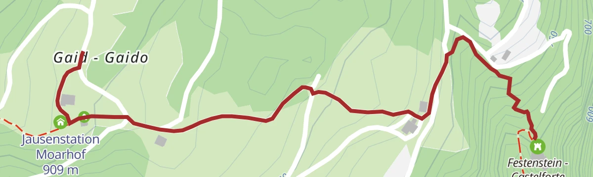 Route map: Escursione Gaido-Castel Festenstein-Gaido